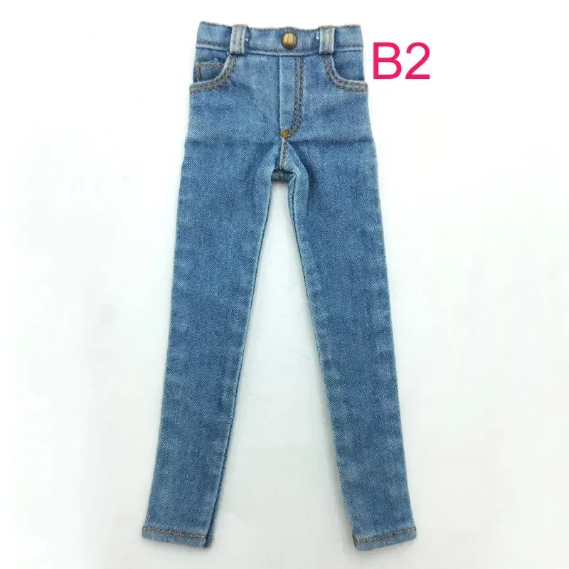 Blythe Doll Shoes Jackets Jeans Pants for Blyth Azone Boots OB23 OB24 1/6 Doll Clothes