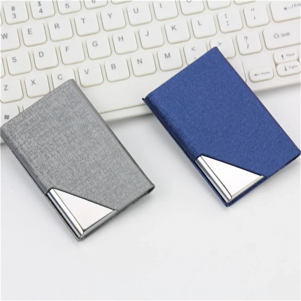 1/2PCS Creative Wallet Waterproof Stainless Steel Metal Box Silver Aluminium Business Id Credit Card Holder Pocket Case Cover