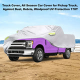 All Season Truck Cover Car Cover for Pickup Truck Against Dust Debris Windproof UV Protection 170T for Ford Raptor F150 F250 GMC