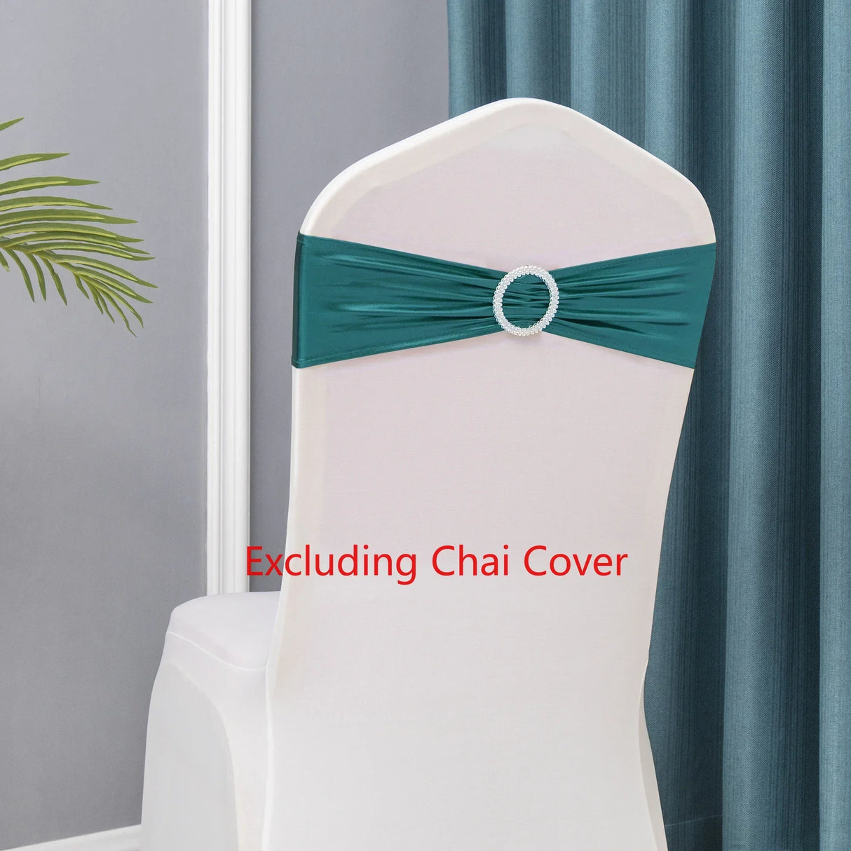 50pcs/Lot Metallic Gold silver Chair Sashes Wedding Chair Decoration Spandex Chair Cover Band for Party Decor birthday