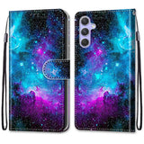 Leather Magnetic Case For Samsung Galaxy A25 A24 A14 4G A34 A54 5G SM-A256B A245F Phone Cover Flip Wallet Painted Funda Etui