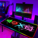 Mouse Pad With Backlight Deskmat Anime Mousepad PS4 Gamer Desk Computer Mouse Pad 900 × 400 Gaming Pc Gamer Full Led Mat Diy Rug