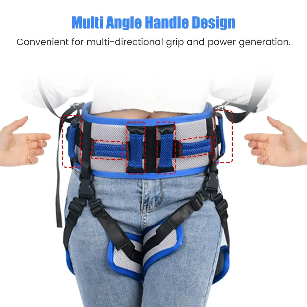 Transfer Sling Assist Gait Belt Patient Lift with Straps Mobility Standing and Lifting Aid for Disabled Safely Move Lifting Aids