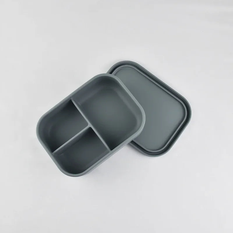 Silicone Food Container Portable Bento Lunch Box Microware Home Kitchen Outdoor Food Storage Containers Box