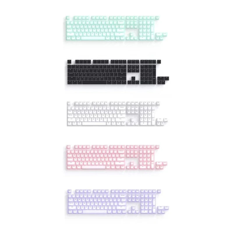 104 Keys Keycaps ABS Silicone Backlights Cap Set for 21/61/87/104/108 Keys Mechanical Keyboard Replacement Keycap Dropshipping