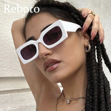 Popular Square Sunglasses For Women Retro Trendy Big Frame Pink Rectangle Female Sun Glasses Fashion Brand Eyewear Shades UV400