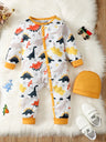 2022 New Baby Boys' Bodysuit Cute Cartoon One Piece Combed Cotton Newborn Baby Clothes Long Sleeve Romper Toddler Boy Outfits