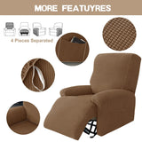 Polar Fleece Recliner Sofa Cover Elastic All Inclusive Boy Chair Cover Relax Armchair Sofa Cover Furniture Cover For Living Room