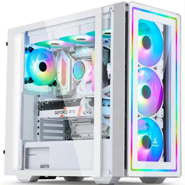 Gaming ATX Full Tower Gamer Computer Case Fan Gaming Computer Cases Pc Cabinet Two Tempered Glass with RGB DONGGUAN Synology