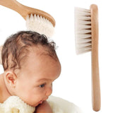 Baby Care Pure Natural Wool Baby Wooden Brush Broken Soft Hair Cleaning Brush Massage Brush Baby Bath Brush