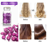 Smooth Silky Hair Vitamin Capsule Keratin Complex Oil Hair Care Repair Damaged Hair Serum Anti-Loss Moroccan Hair Oil