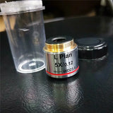 Long Working Distance Infinity Plan Objective Lens 2.5X 5X 10X 20X 50X 100X Metallurgical Microscope Accessory Parts Lens