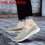 Classic Men Canvas Shoes Men's Mules Shoes Summer Casual Loafers Lightweight Male Footwear Slip on Sneakers Male Big Size 39-47