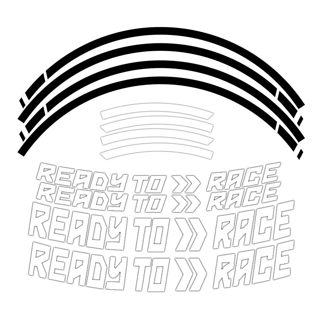 For KTM Duke 390/690/890/1290 Ready to Race 17" Motorcycle Wheel Sticker Motocross Stripe Rim Decal AutoBike Tape Accessories