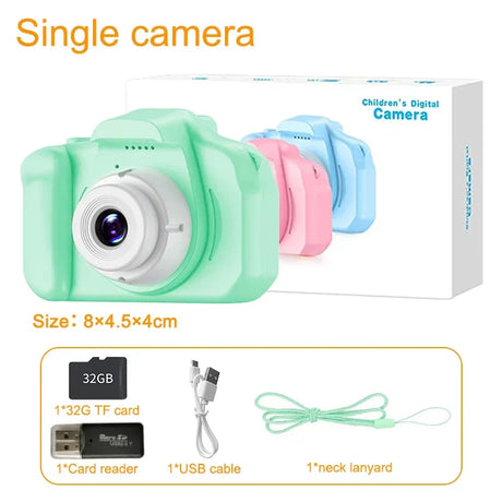 Children's Camera 2 Inch Dual Camera 1080P HD Screen Kids Digital Camera Outdoor Photography Video Mini Educational Toys