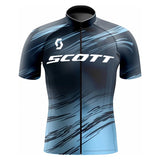 Men's Cycling Suit Jersey Mtb SCOTT Clothing Man Laser Cut Mens Sets Summer 2024 Complete Uniform Shorts Bib Short Jacket