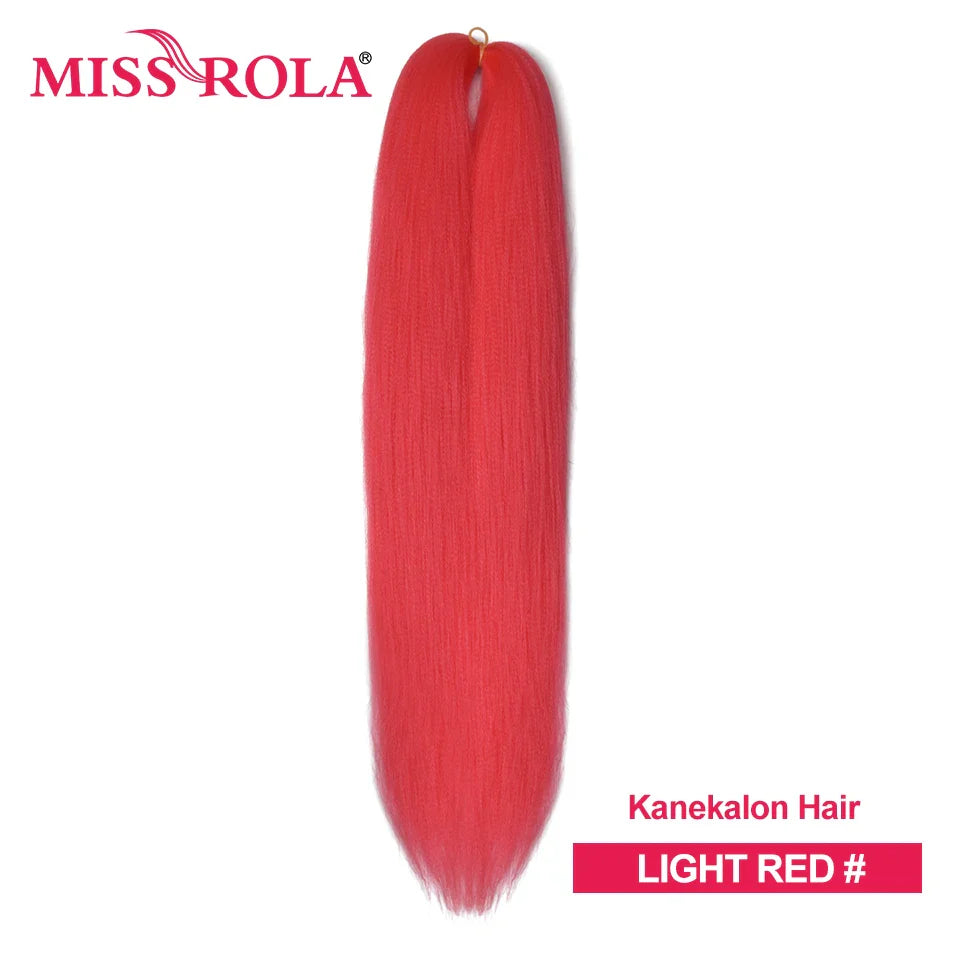 Miss Rola Synthetic Wholesale Bulk 6 Pieces 30Inch 28Inch 26Inch Pre Stretched Jumbo Braiding Hair Kanekalon EZ Twist Braid Hair