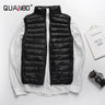 Men's Sleeveless Puffer Jacket 2023 New Autumn Spring Lightweight Water-Resistant Packable Men Down Vest Coat Plus Size 5xl 6xl