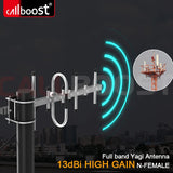 2/3/4G Outdoor Directional N-Female 10/11dBi Outside LPDA Antenna Omni External Antenna for Mobile Phone Signal Booster Repeater