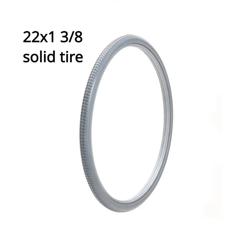 20/22/24 Inch Solid Tire  20/22/24X1 3/8   Inflatable-Free Wheel Tire Solid Tire for Manual Wheelchair Rear Wheel 37-451 Parts