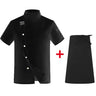 Chef Jacket Men Short Sleeve Kitchen Cook Shirts Unisex Restaurant Bakery Waiter Uniform