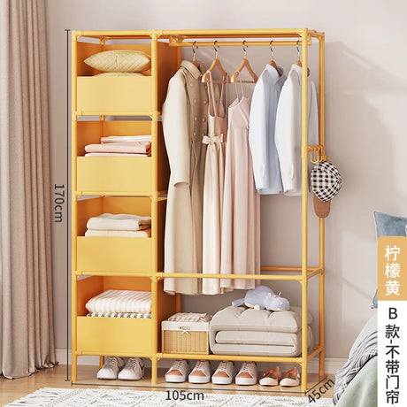 Simple Combination of Non-woven Wardrobe, Foldable Storage, Reinforcement, Rental Housing, Dormitory Wardrobe