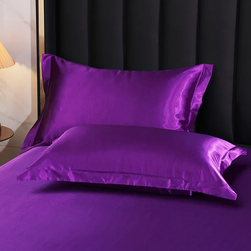 1PCS 100% Pure Silk Pillowcase Queen King Size for Hotel Home Soft Healthy Cushion  Cover Silk Pillowcase Pillow Case 48*74CM