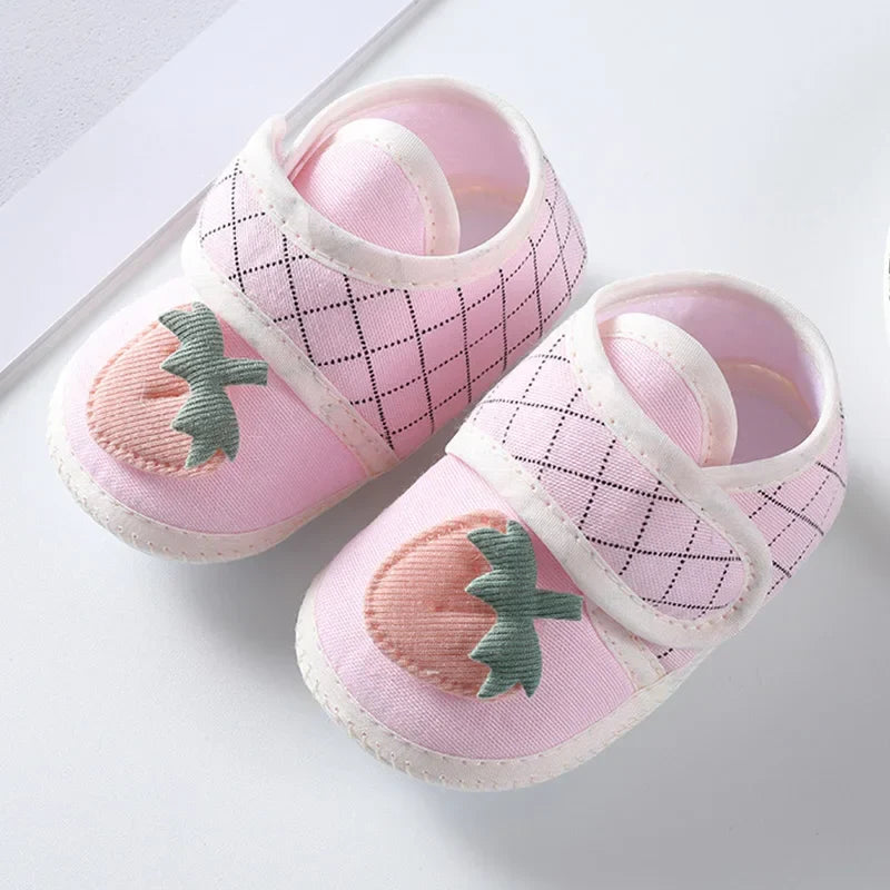 Baby Girl Shoes First Walkers Lace Floral Newborn Baby Shoes Princess Infant Toddler Baby Shoes for Boys Flats Soft Prewalkers