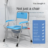 Non-Slip Stable Elderly Toilet Chair - Easy Installation  Foldable  Portable Toilet Seat for Pregnant Women Mobility Aids