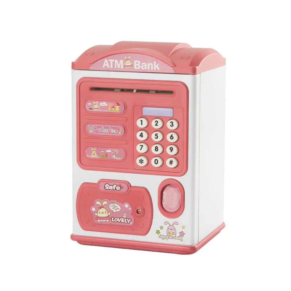 Electronic Bank Safe Box Money Boxes For Children Digital Coins Cash Saving Safe Deposit Large ATM Machine Toys Kids Gift