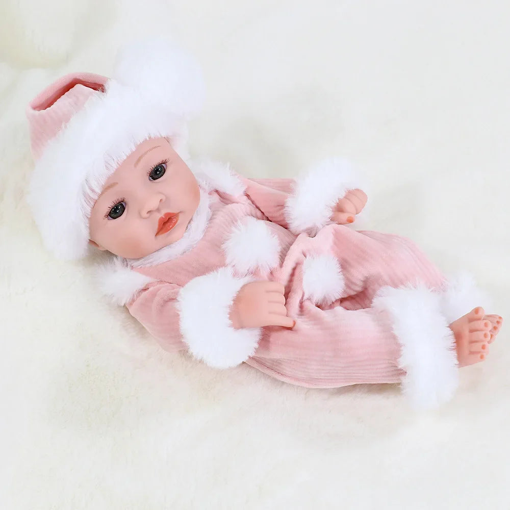 30cm Reborn Baby Dolls Realistic Dolls Toys Girl Real Lifelike Baby Dolls Reborn Full Body Silicone Baby Doll Christmas Gifts