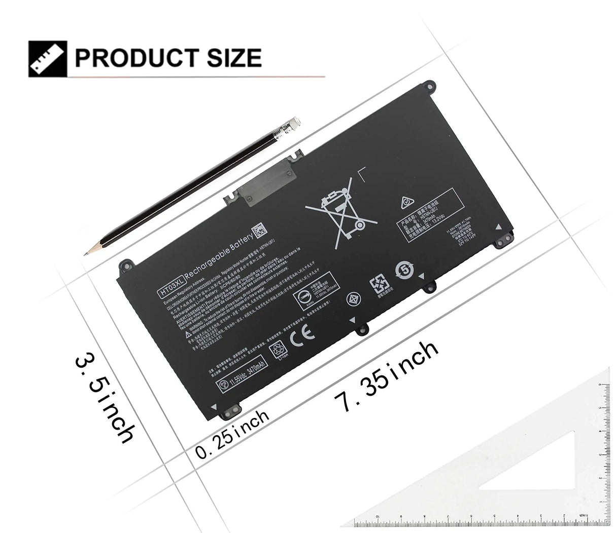 HT03XL L11119-855 Laptop Battery for HP Pavilion 14-CM 14-CK 14-DF 14-MA 14Q-CS 15-DA 15-CS 15-CW 17-CA HP 240 245 250 G7 340