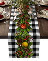 Christmas Tree Pine Needles Candy Bow Table Runner Wedding Decor Table Cover Christmas Decoration Holiday Party Tablecloth