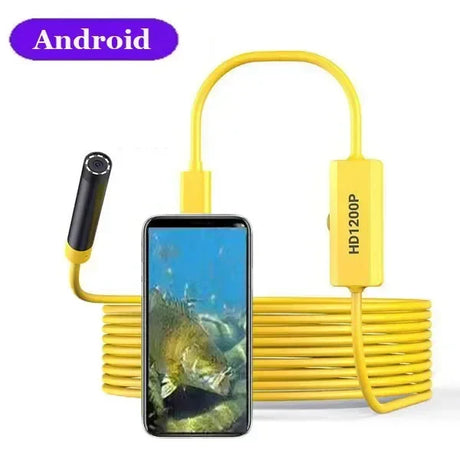 1200P endoscope camera 8mm probe 8LED for smartphone android or Windows Type-C USB port Industrial endoscope security protection