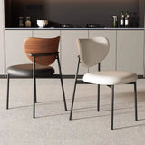 Italian-Style Light Luxury Dining Chair Home Minimalist Nordic Dining Table and Chair Modern Armchair Conference Chair