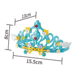 Princess Crown Bricks Creative Children DIY unusual toys assembling construction set for childrens Party Glasses Building Blocks