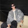 IEFB Sexy Man Jackets Fashion Korean Style Sequin Short Coat Trend Niche Design Men's Personality Clothing Autumn New Top 9C2073