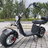 China Classic Popular Fat Tire 2 Wheel Electric Citycoco Scooter  1500w Adult Electric Motorcycle with Big Seat