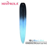 Miss Rola KANEKALON EZ Braid With Tinsel Wire DREAM OCEAN  New Color Synthetic Hair Extension Pre Stretched Twist Jumbo Braid