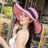 Summer Straw Hat Women's Hats Beach Holiday Visors Female Protection Big Eaves Bucket Hat Cap Women Sun Hat Panama Caps Foldable