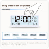 Digital Alarm Clock Table Electronics Wall Temperature Humidity Calendar Week Bedroom Child Desk Watch Night Light Decorations