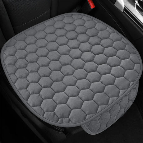 Winter short plush car single piece seat cushion thickened warm front single seat square cushion rear row long cushion