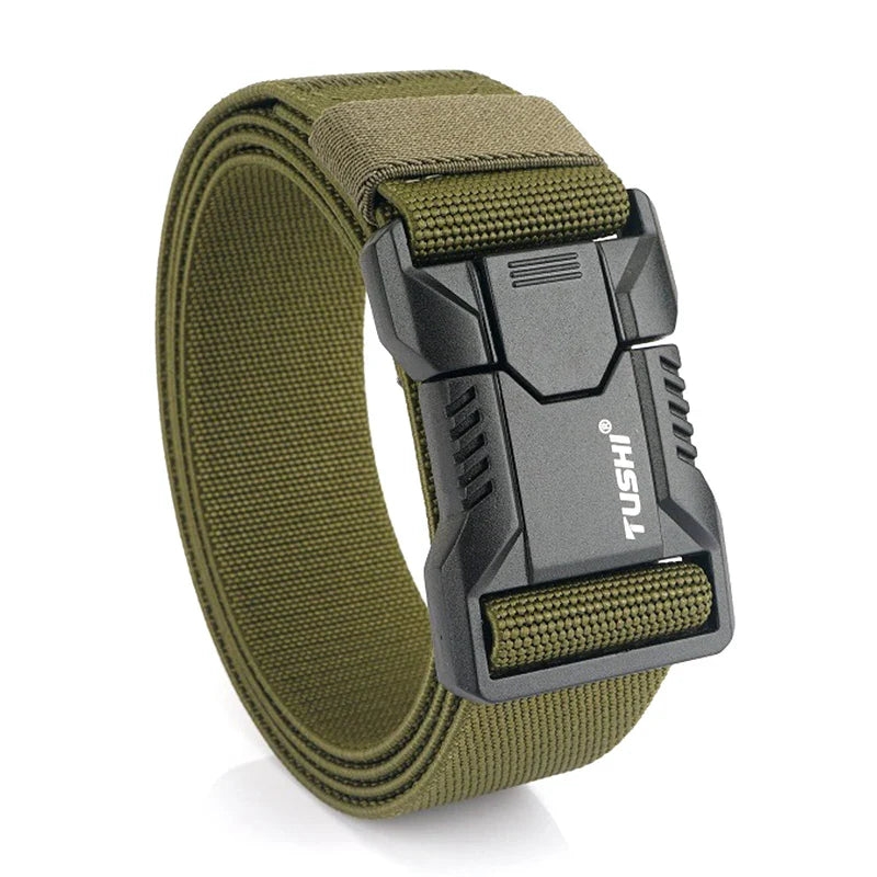 VATLTY New Tactical Outdoor Belt for Men and Women Aluminum Alloy Buckle Quick Release Military Belt Casual Belt Jeans Waistband