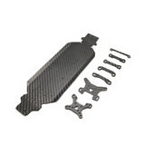 Wltoys 124017 124016 144001 144010 144002 upgrade parts Carbon fibre chassis shock bracket arms fixed parts set accessories