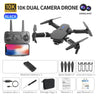 E88 Pro Drone 10K Camera Ultra HD Dual Foldable RC Quadcopter Altitude Hold Visual Positioning Auto Return RC Drone Toy