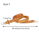 100% Genuine Leather 105CM Bag Strap for LV Neverfull Bags Adjustable Handbags Straps Crossbody Replacement Bag Accessories