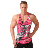 Men Bodybuilding Tank Tops Camouflage Sleeveless Shirt Gym Fitness Workout Singlet Vest Undershirt Quick Dry Training Clothing