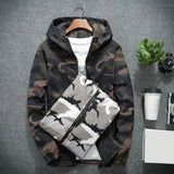 Winter Men Coat Camouflage Zipper Long Sleeves Jackets Soft Cold-proof Hooded Male Spring Jackets Thick Keep Warm Outerwear