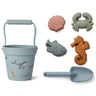 Kids Sand Molde Tools Set Silicone Beach Toys Summer Water Play Baby Funny Game Cute Animal Mold Soft Swimming Bath Toy Children