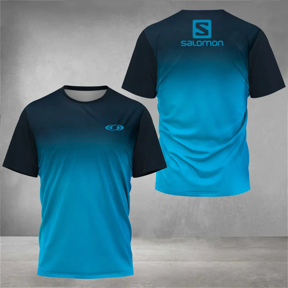 Breathable Men's Tennis T-shirt Fashion Casual Badminton Sportswear Summer Quick Dry Short Sleeve Large Size Male Top Clothing